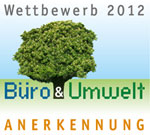 Anerkennung Büro & Umwelt BAUM 2012